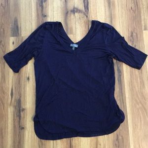 Market & Spruce Double V Neck Top